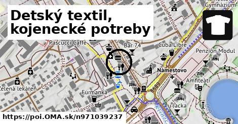 Detský textil, kojenecké potreby