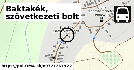 Baktakék, szövetkezeti bolt