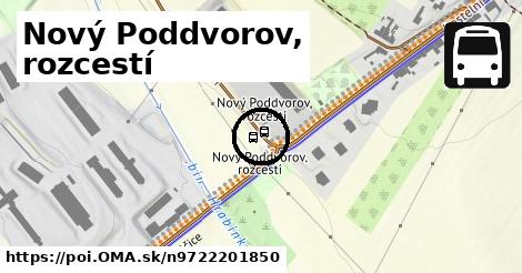 Nový Poddvorov, rozcestí