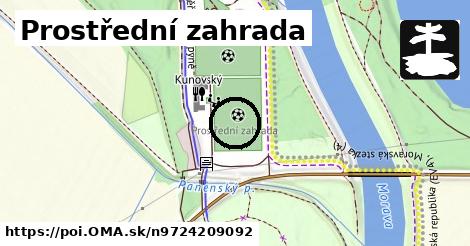 Prostřední zahrada