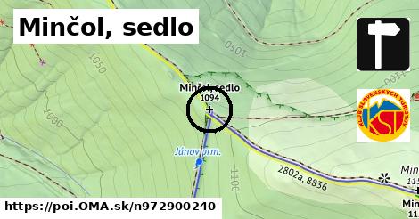 Minčol, sedlo