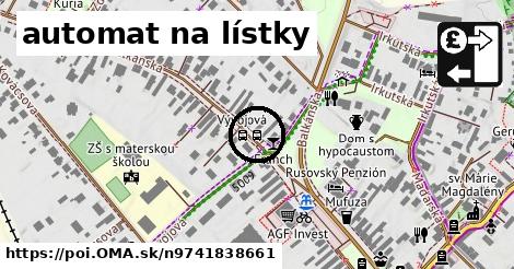 automat na lístky