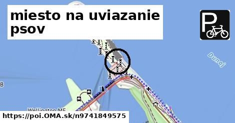 miesto na uviazanie psov