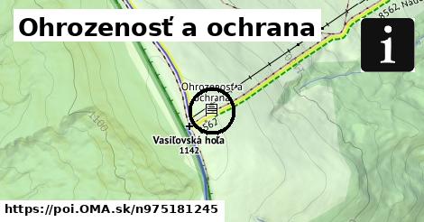 Ohrozenosť a ochrana