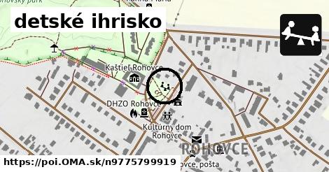 detské ihrisko