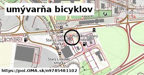 umývarňa bicyklov