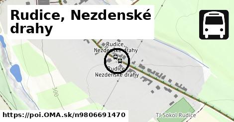 Rudice, Nezdenské drahy