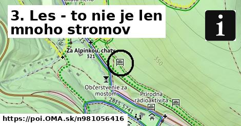 3. Les - to nie je len mnoho stromov