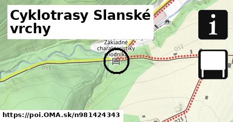 Cyklotrasy Slanské vrchy