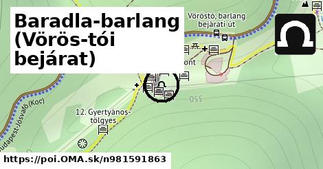 Baradla-barlang (Vörös-tói bejárat)