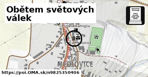 Obětem světových válek