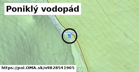 Poniklý vodopád