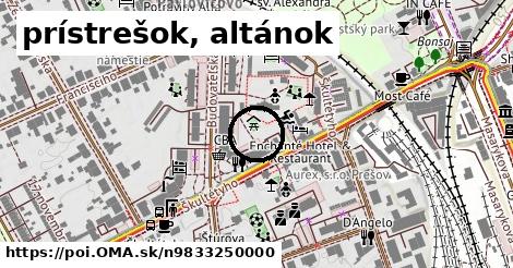 prístrešok, altánok