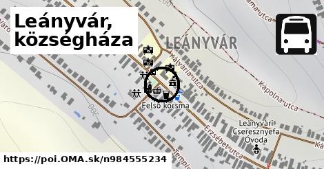 Leányvár, községháza