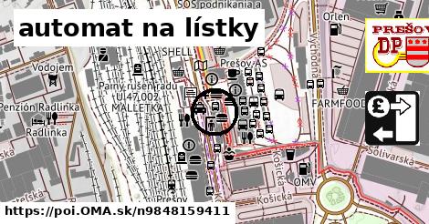 automat na lístky