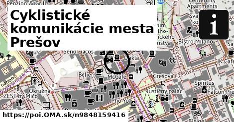 Cyklistické komunikácie mesta Prešov