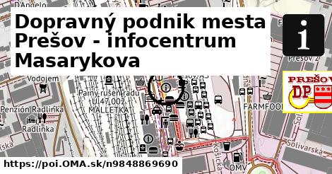 Dopravný podnik mesta Prešov - infocentrum Masarykova