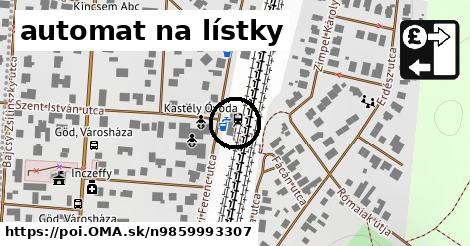 automat na lístky