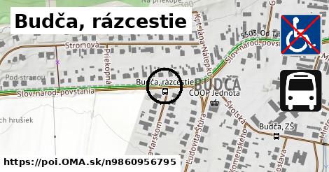 Budča, rázcestie