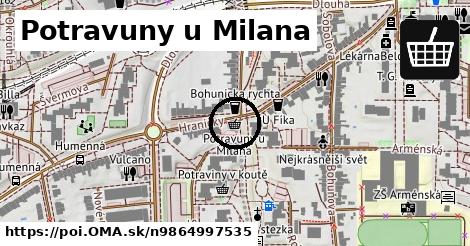 Potravuny u Milana