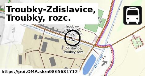 Troubky-Zdislavice, Troubky, rozc.