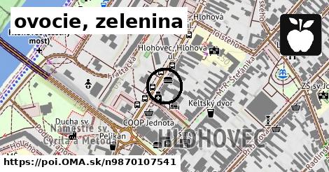 ovocie, zelenina