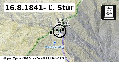 16.8.1841- Ľ. Stúr