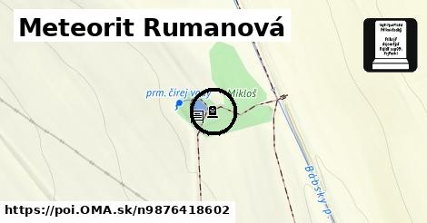 Meteorit Rumanová