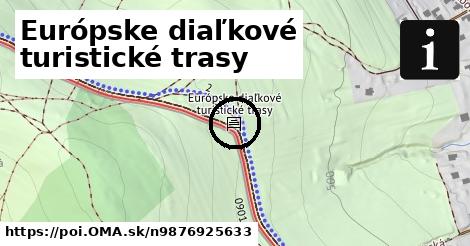 Európske diaľkové turistické trasy