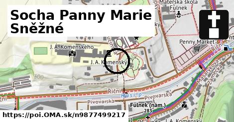 Socha Panny Marie Sněžné 