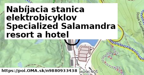 Nabíjacia stanica elektrobicyklov Specialized Salamandra resort a hotel