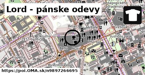 Lord - pánske odevy