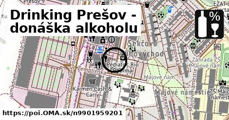 Drinking Prešov - donáška alkoholu