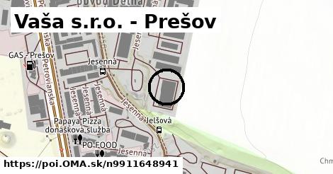 Vaša s.r.o. - Prešov
