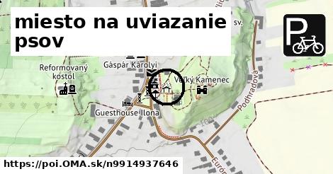 miesto na uviazanie psov