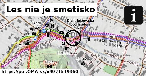 Les nie je smetisko