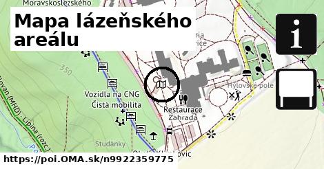 Mapa lázeňského areálu