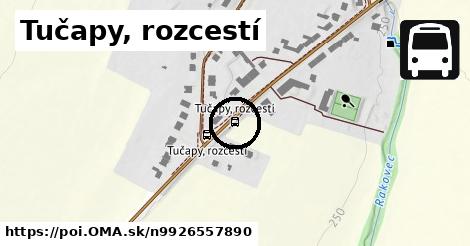 Tučapy, rozcestí