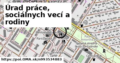 Úrad práce, sociálnych vecí a rodiny