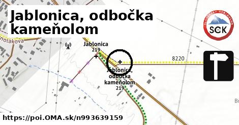 Jablonica, odbočka kameňolom