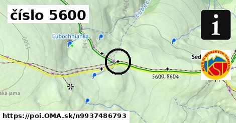 číslo 5600