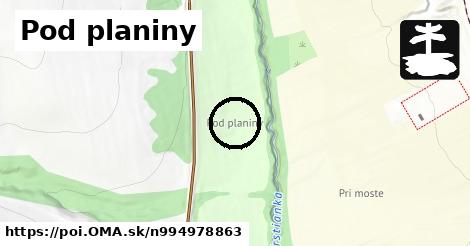 Pod planiny