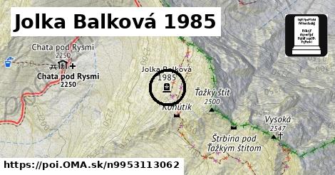 Jolka Balková 1985