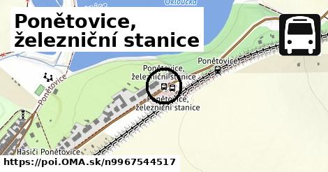 Ponětovice, železniční stanice