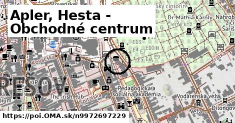 Apler, Hesta - Obchodné centrum