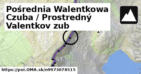 Pośrednia Walentkowa Czuba / Prostredný Valentkov zub