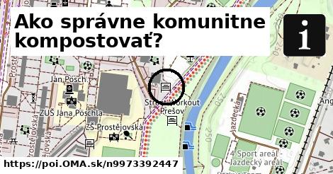 Ako správne komunitne kompostovať?