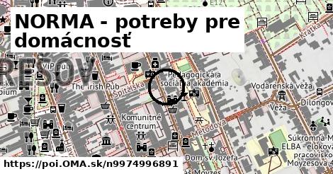 NORMA - potreby pre domácnosť