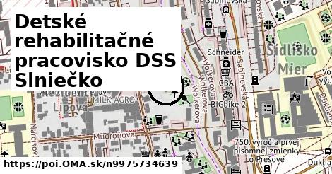 Detské rehabilitačné pracovisko DSS Slniečko