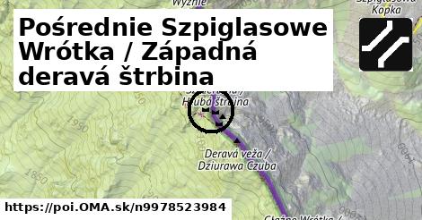 Pośrednie Szpiglasowe Wrótka / Západná deravá štrbina